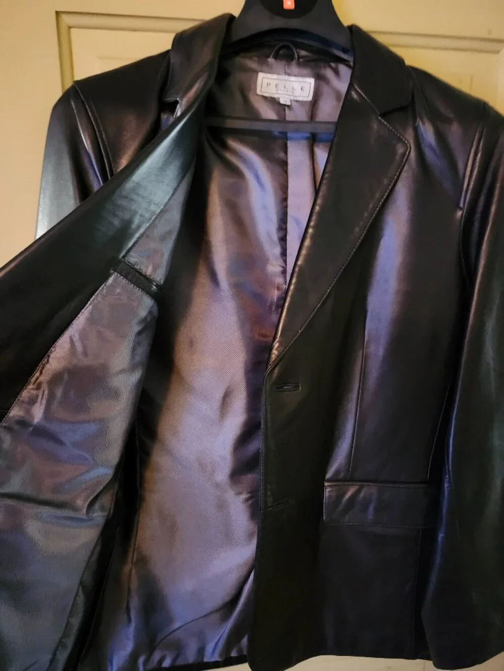 Supplesoft Black Leather Blazer from Pelle Studio for Wilson Leather